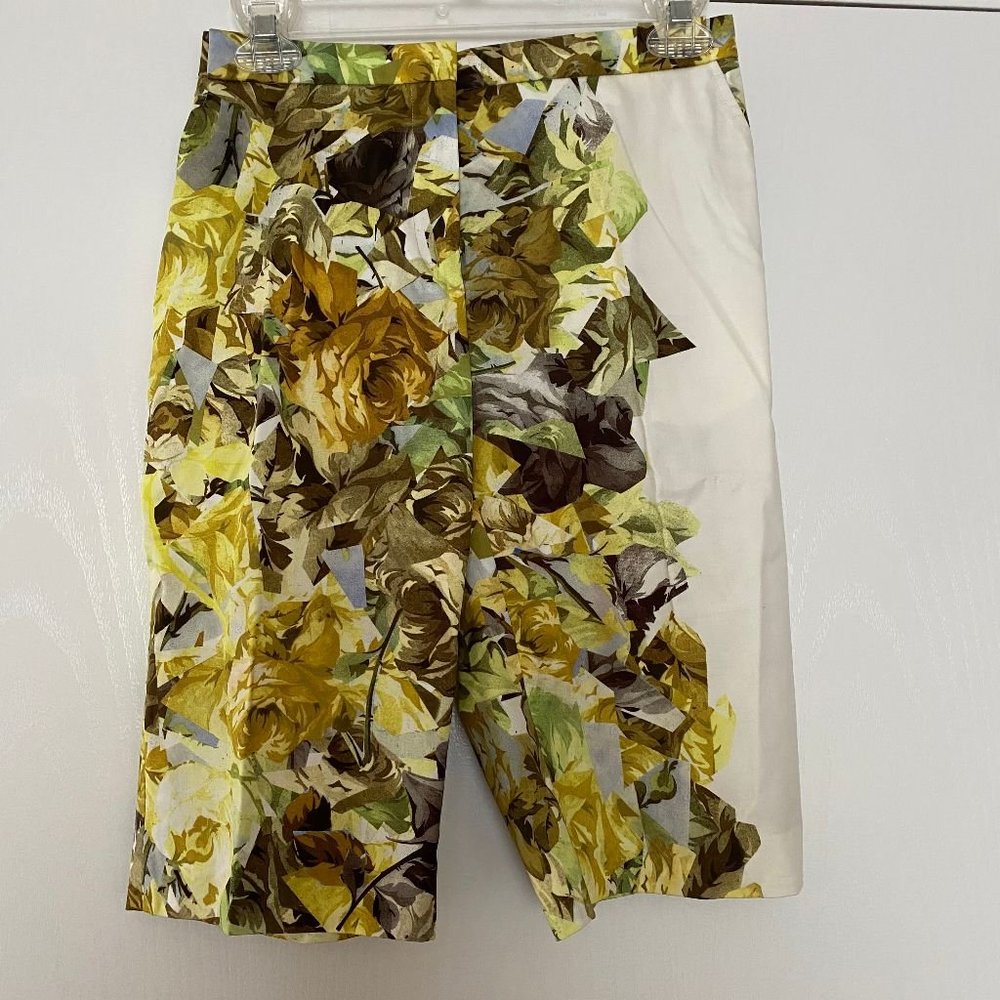 NEW paul smith floral flat front shorts